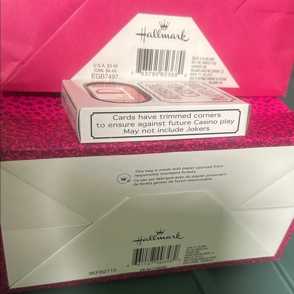 Small pink gift bag set